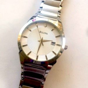 BULOVA 96B015 STARBURST VIA 2014 ALL STAINLESS STEEL ORIGINAL RETAIL $295 100%